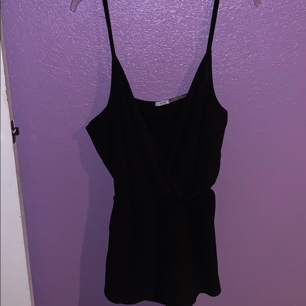 Black skort romper